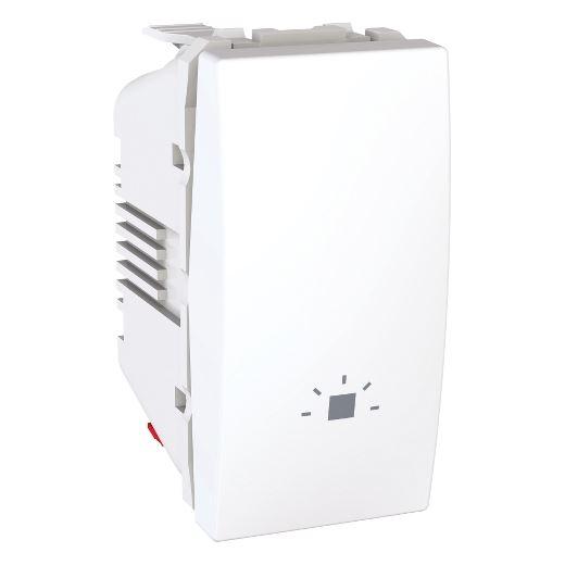 Schneider Electric Taster Svjetla MGU3.106.18L, 10A 1M Modularni, Bijeli