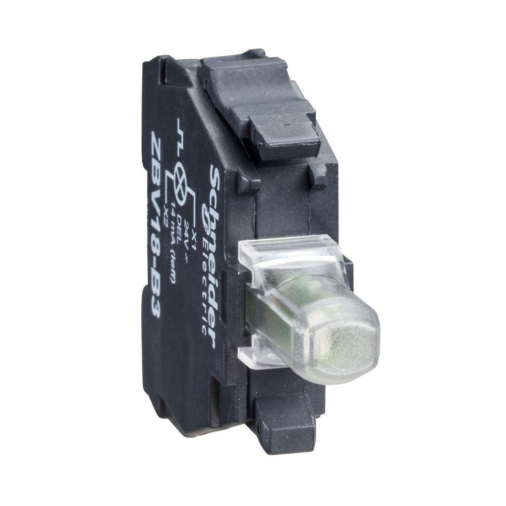 Schneider Electric Blok LED Lampica ZBVB5, Žuta 24V AC/DC Za XB4 I XB5