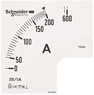 Schneider Electric Skala Ampermetra 16008, 0-200-600A 200/5 72x72mm 3In