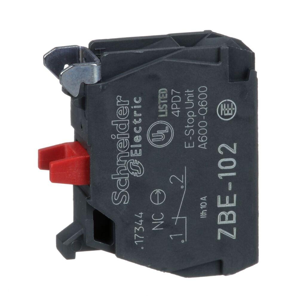 Schneider Electric Kontaktni Blok ZBE102, Jednostruki 1NC Za XB4 I XB5