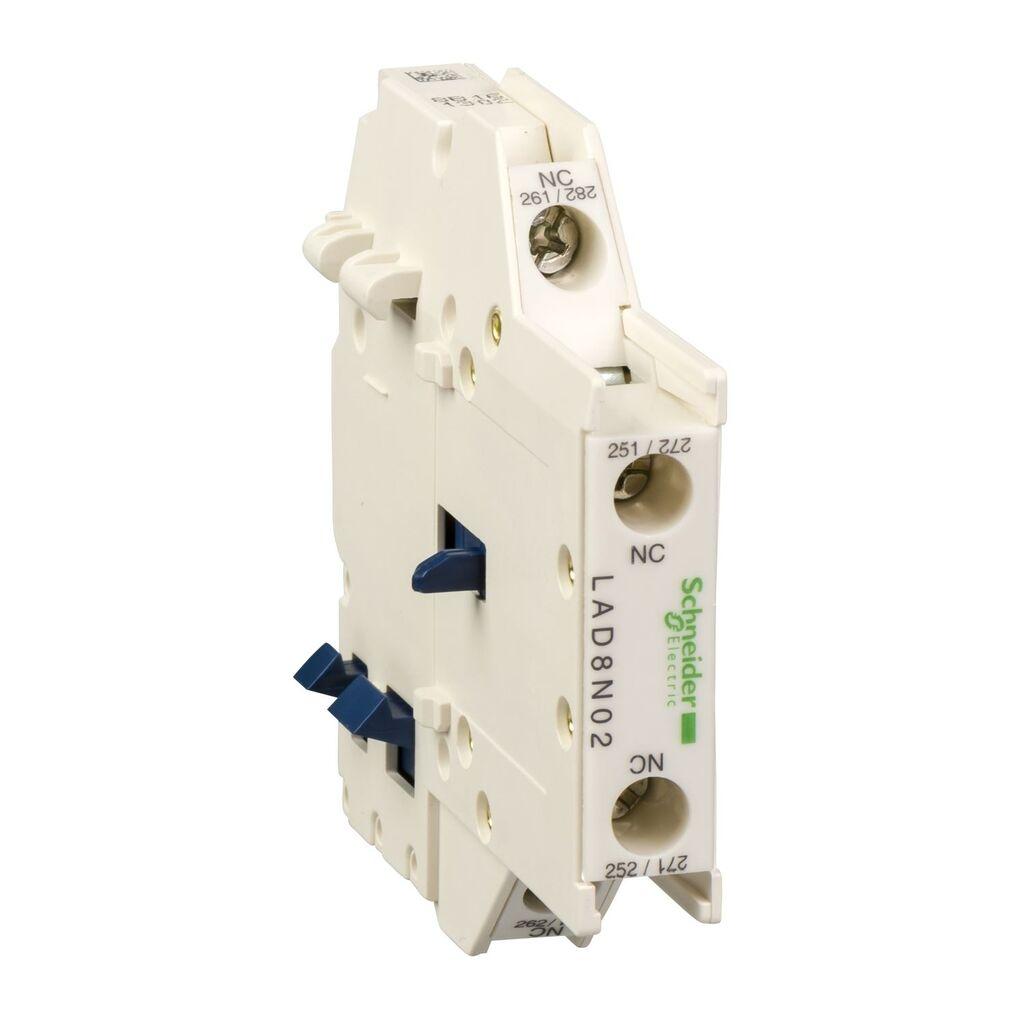 Schneider Electric Bočni pomoćni kontaktni blok LAD8N02, Za TeSys D 2NC