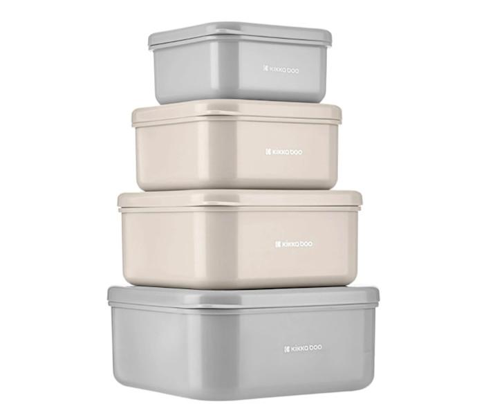 Kutije za čuvanje hrane, 4 komada, Sive
