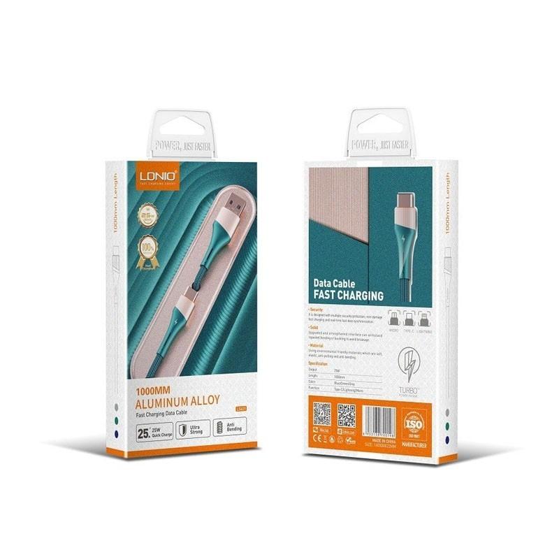 LDNIO USB kabl LS632, Fast, 30W Iphone, 2m