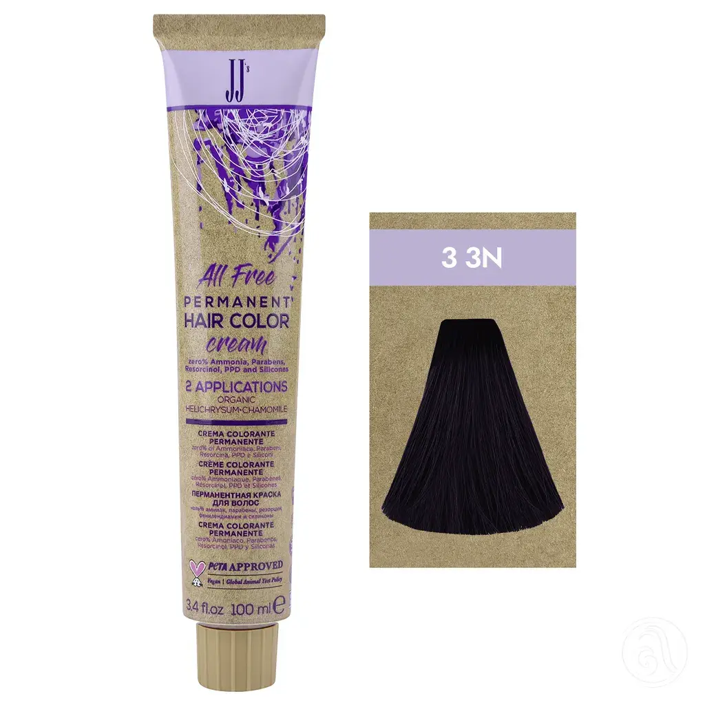 JJ's Farba za kosu 1-1N 3 3N, Tamnobraon