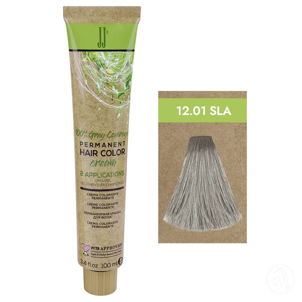 JJ's Farba za kosu 1-1N 12.01 SLA, Superplatinasta pepeljasta plava