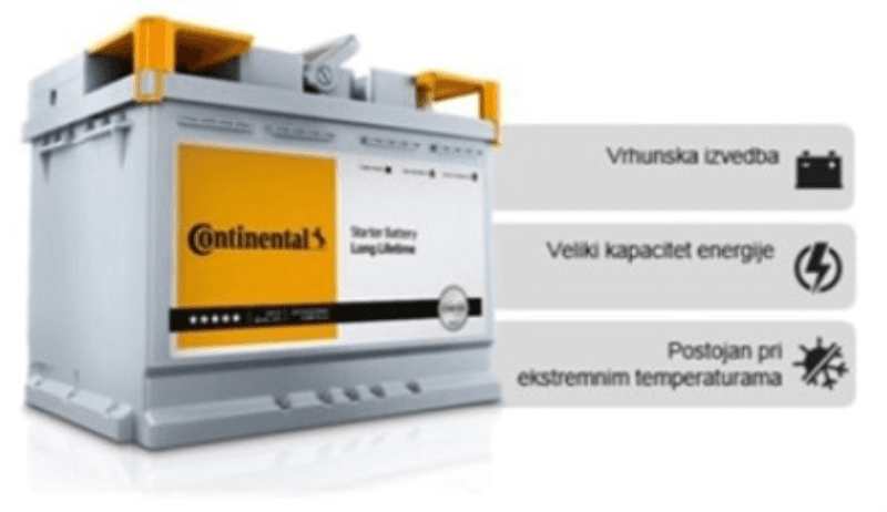 Continental Akumulator EFB 80AH (800EN), Start-stop