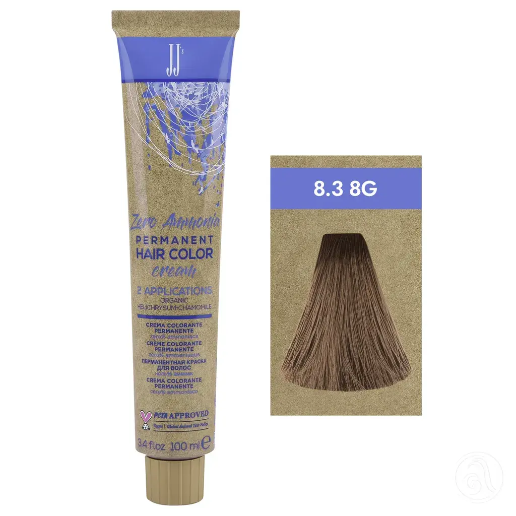 JJ's Farba za kosu 1-1N 8.3 8G, Zlatna svijetloplava