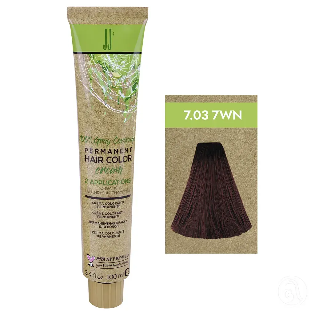 JJ's Farba za kosu 1-1N 7.03 7WN, Prirodna topla srednja plava