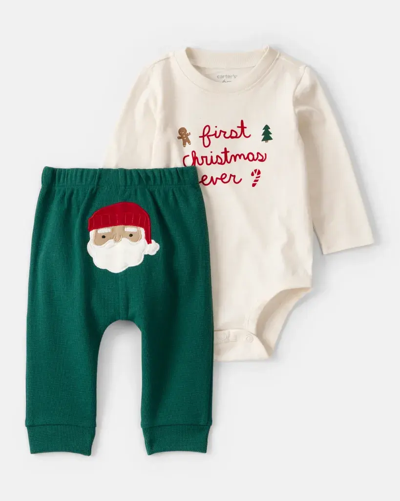 Carter's Komplet za bebe, Zeleno-Bijeli