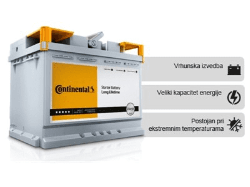 Continental Akumulator 50AH (500EN), Starter