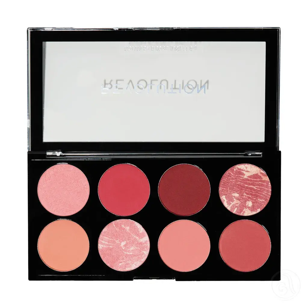 Revolution Paleta rumenila Ultra Blush Sunset, 12, 8 g