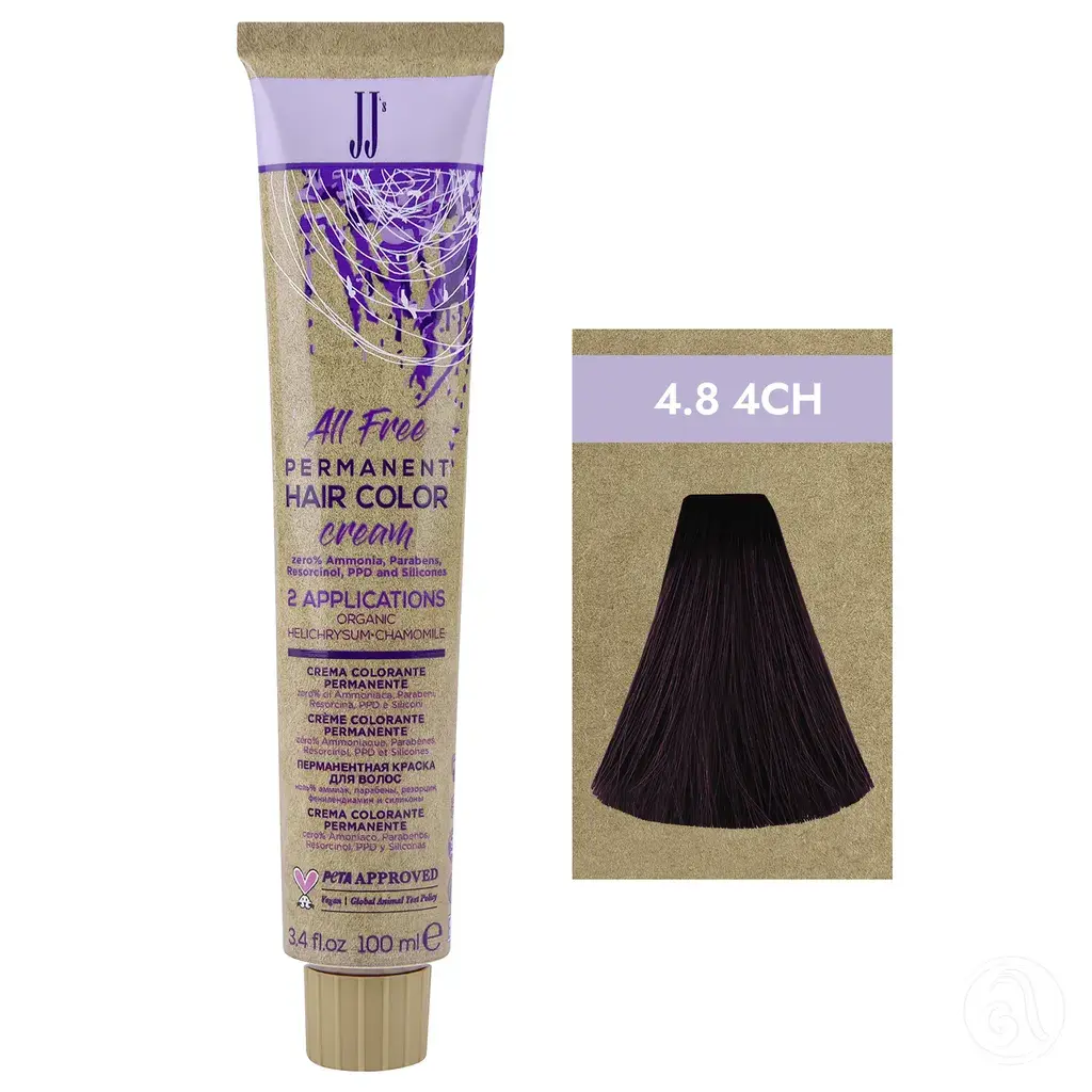 JJ's Farba za kosu 1-1N 4.8 4CH, Čokoladna srednjebraon