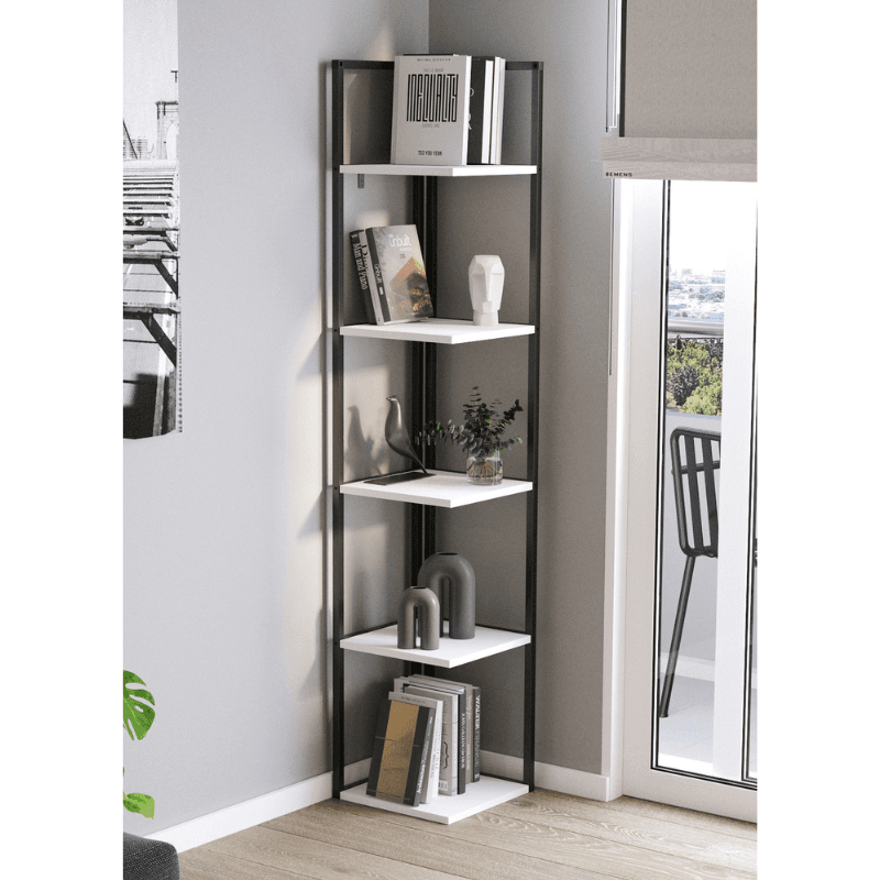 Max Metalna kutna polica Selanik 15-18-01, Bijela