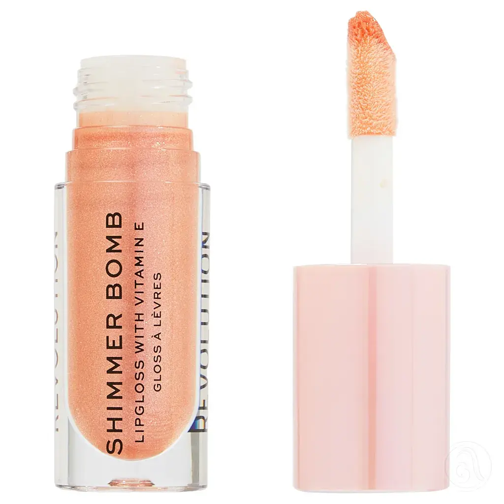 Makeup Revolution Sjaj za usne sa šimerom Shimmer Bomb, Gloss Starlight
