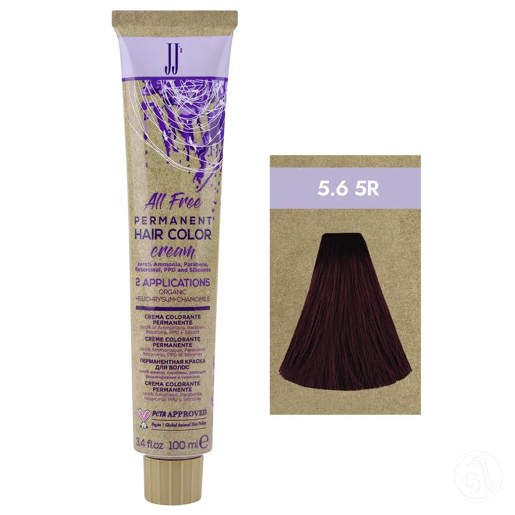 JJ's Farba za kosu 1-1N 5.6 5R, Crvena svijetlobraon