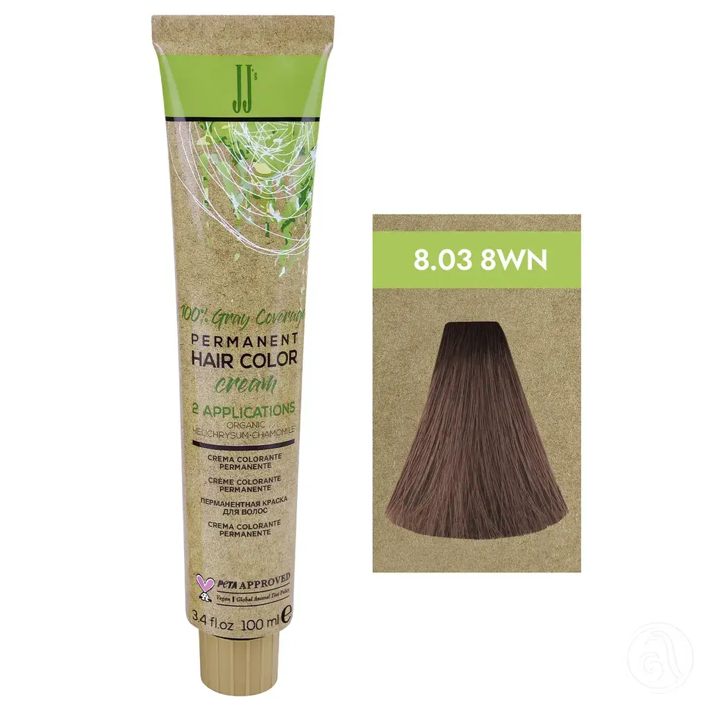 JJ's Farba za kosu 1-1N 8.03 8WN, Prirodna topla svijetloplava