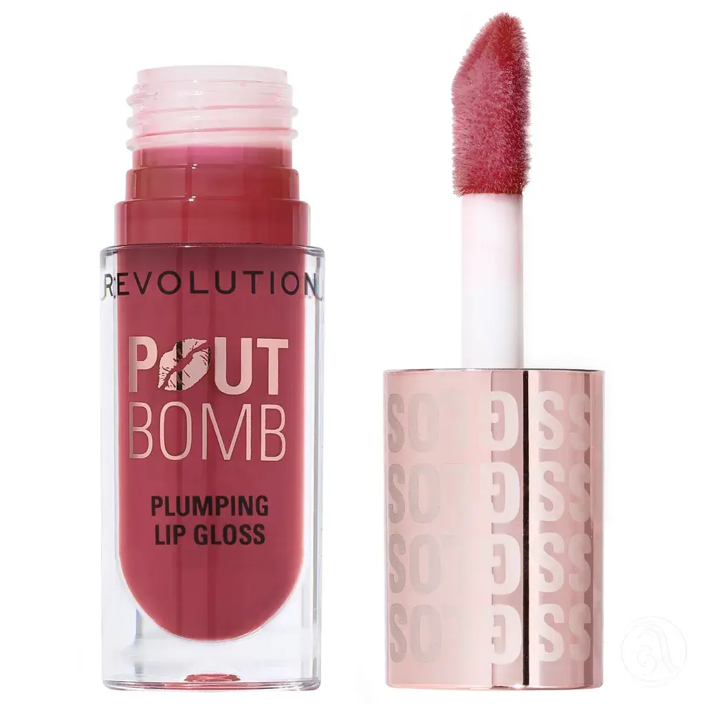 Revolution Sjaj za puniji izgled usana Pout Bomb, Wild Mauve Pink