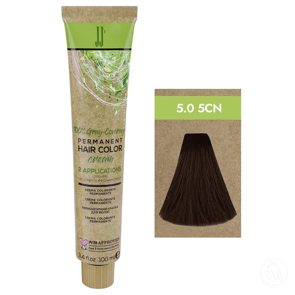 JJ's Farba za kosu 1-1N 5.0 5CN, Prirodna hladna svijetlobraon