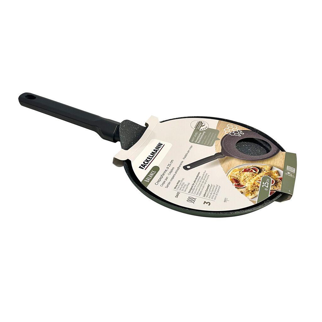 Fackelmann Tava za palačinke Bala, 25 cm, Keramički premaz, Crna