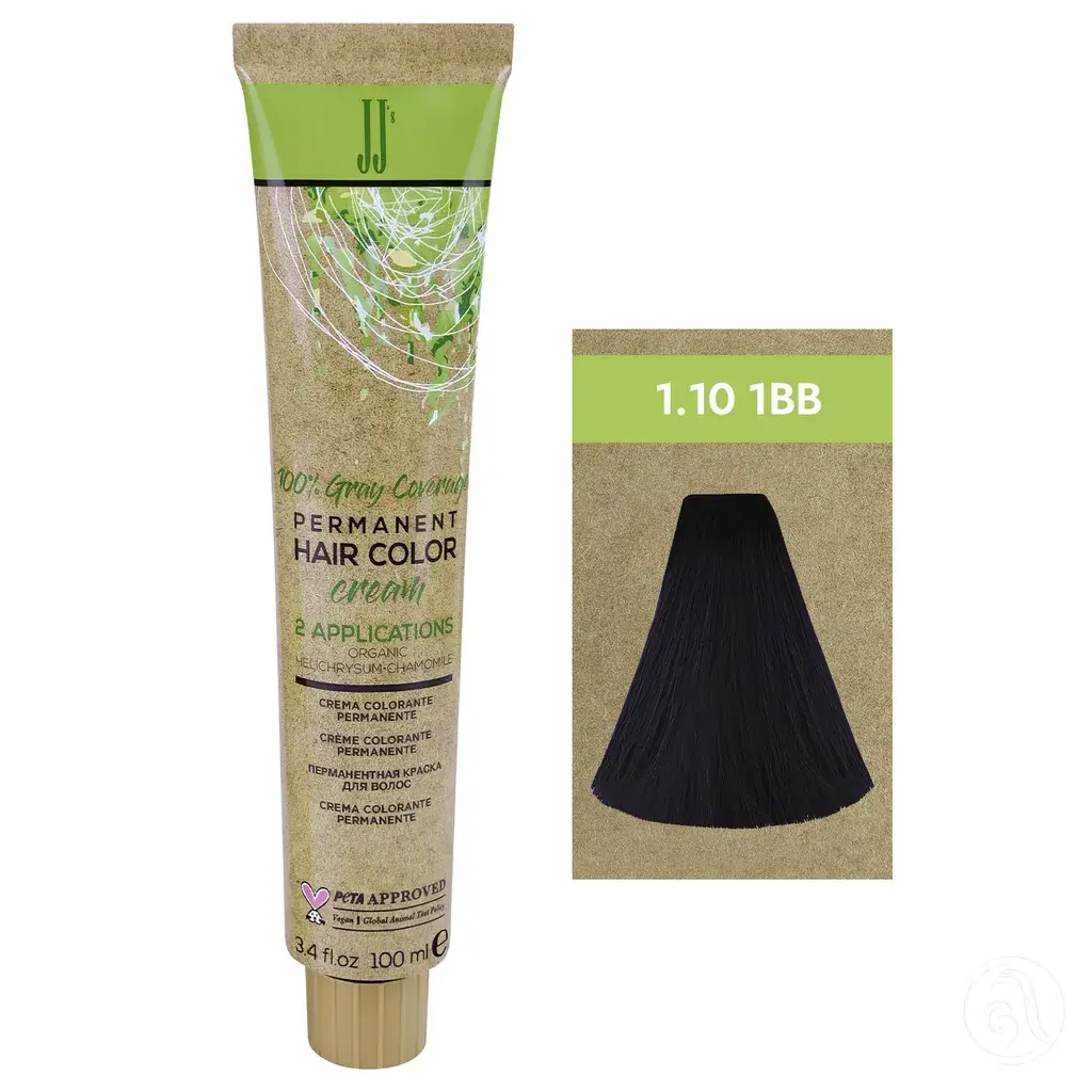 JJ's Farba za kosu 1-1N 1.10 1BB, Intenzivna plavetnocrna