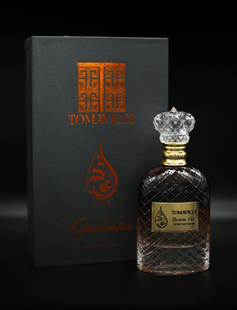 Tomavicci Unisex parfemi Opulentia oud extrait de parfum edp u, 100 ml, Zlatni