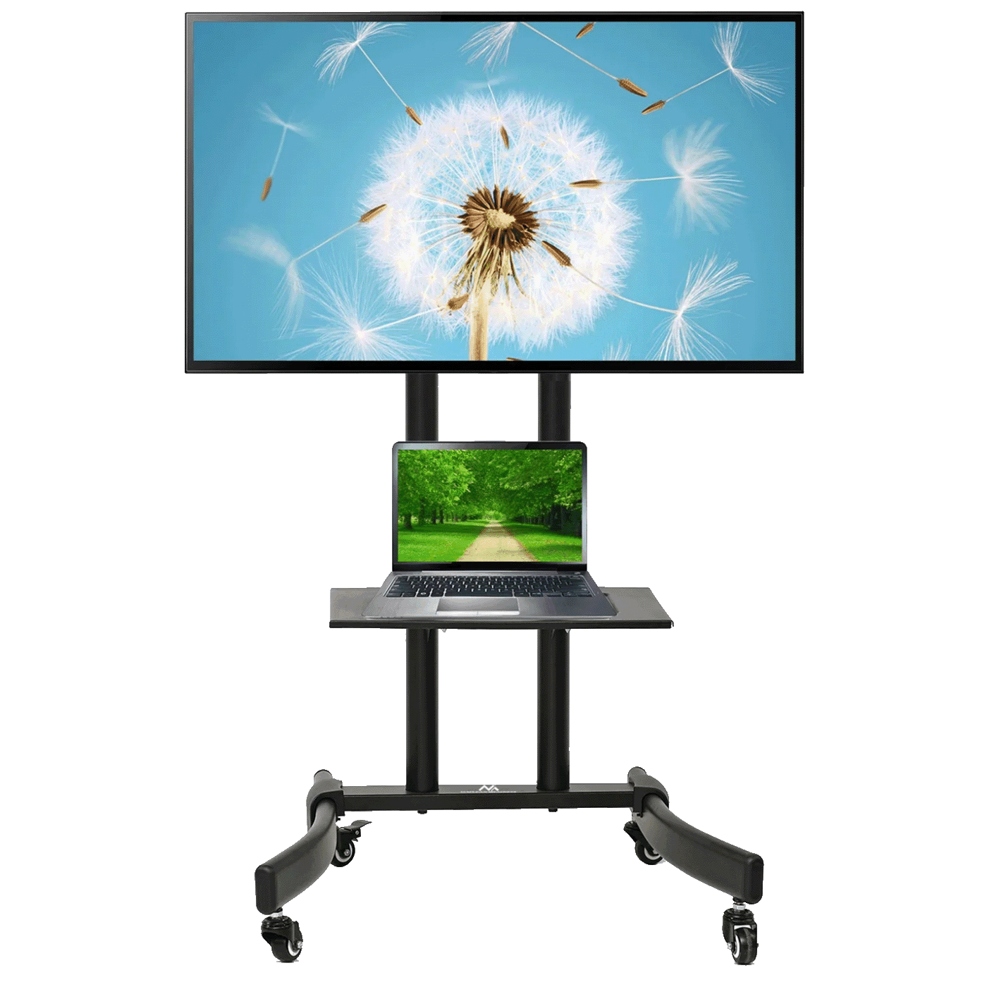 Maclean Stalak-kolica za TV prijemnik MC-739, 32"- 65", 40 kg, Crna