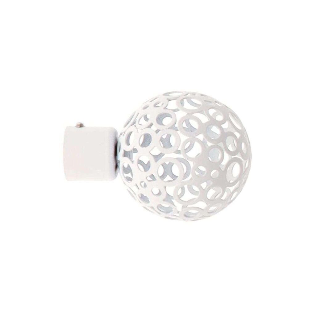 Luance Završetak za karnišu Eva 1, kugla, 20 mm, set 2 kom, Bijela