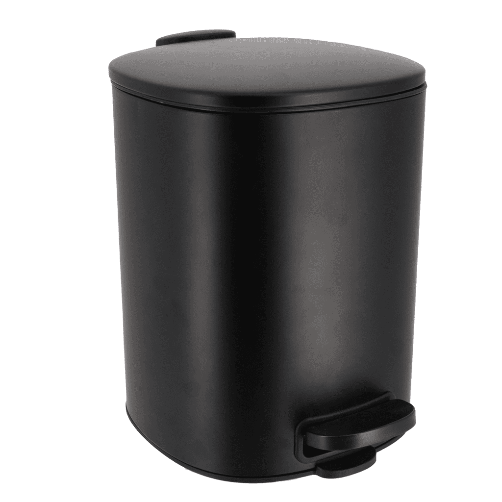 Tendance Kanta za smeće na pedalu kvadratna Soft Close, 5 l, Crna