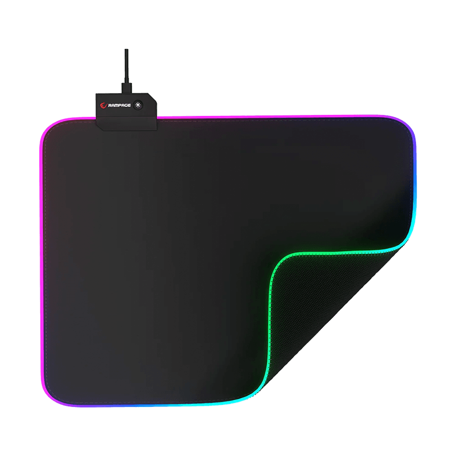 Rampage Podloga za miš Pulsar RGB M MP-21, 252x328x3mm, Siva
