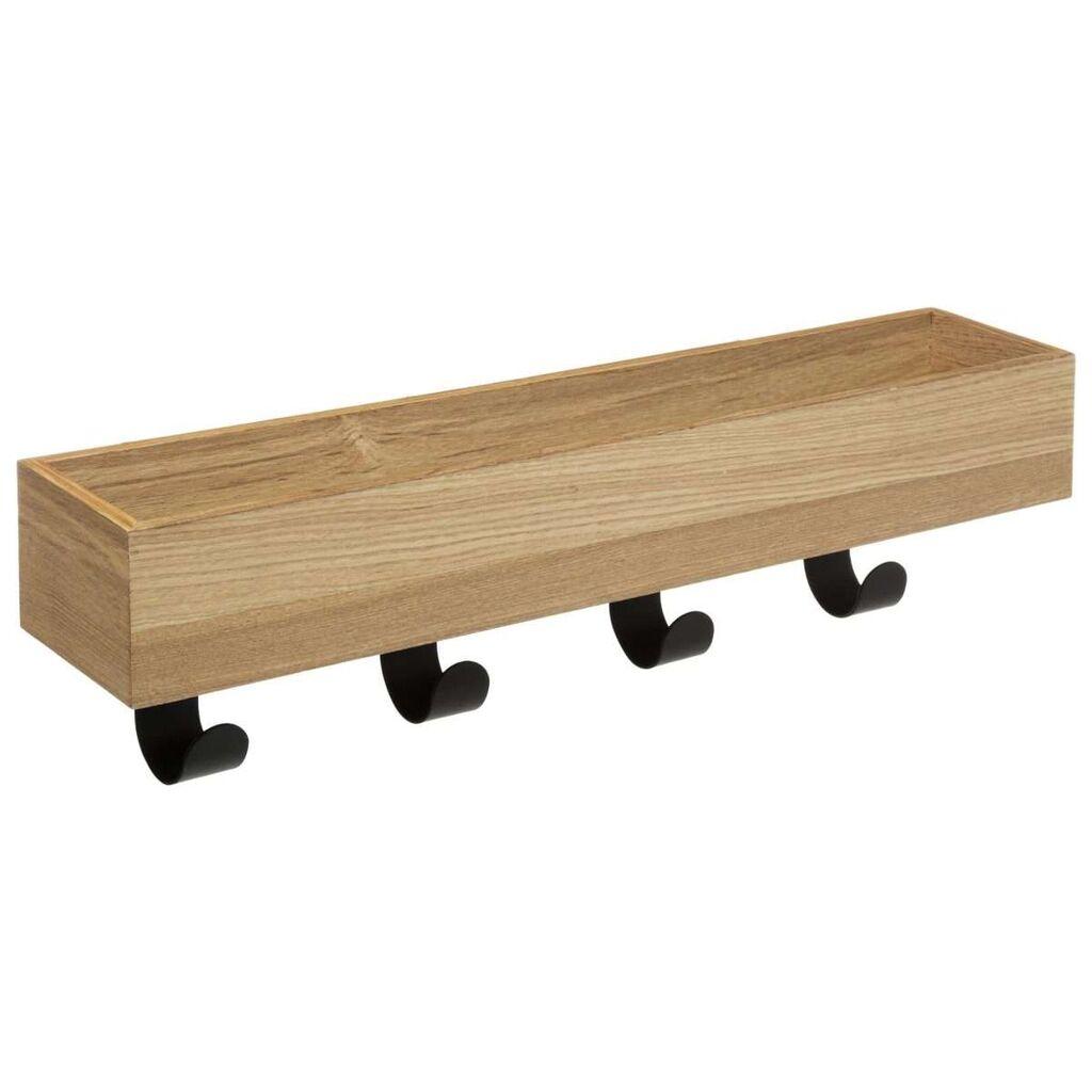 Tendance Vješalica sa 4 kukice, Crna