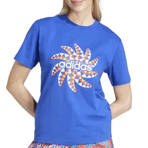 Adidas ženska majica kratkih rukava FARM GFX TEE BOBLUE, plava