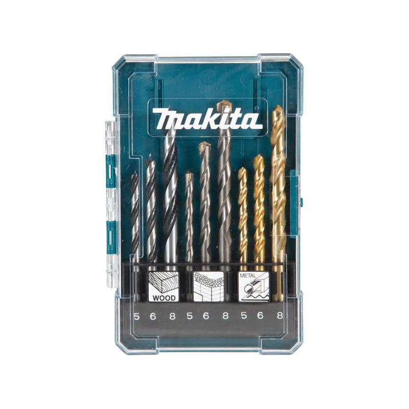 Makita Set burgija za drvo, beton i metal 5,6 i 8mm D-71962, 9 komada