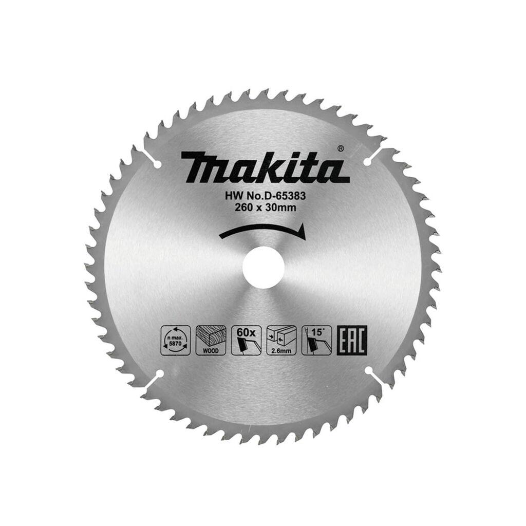 Makita TCT list kružne pile za drvo 260x30mm 60Z D-65383