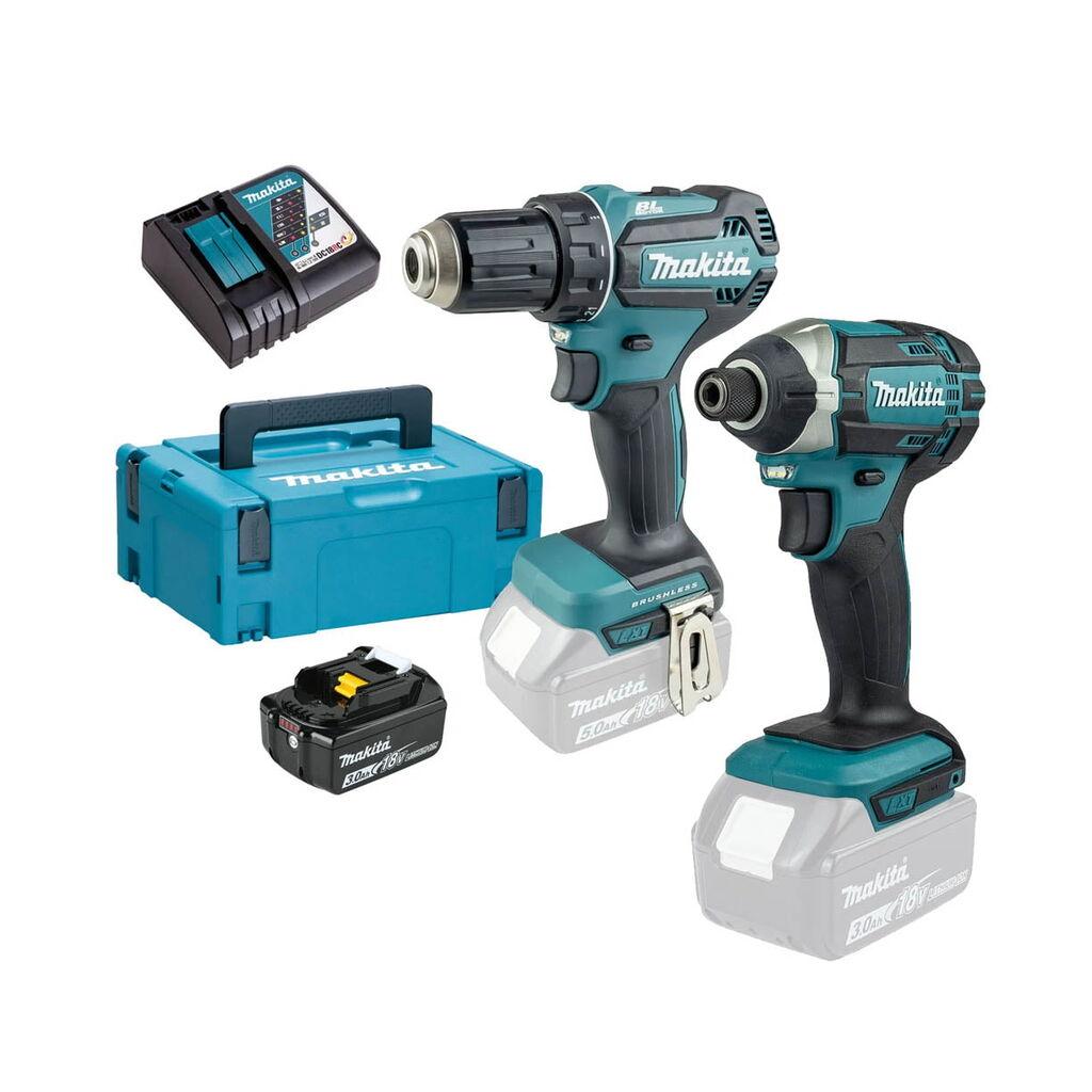 Makita Aku set bušilica DDF485RFJ1 i udarni odvijač DTD152Z