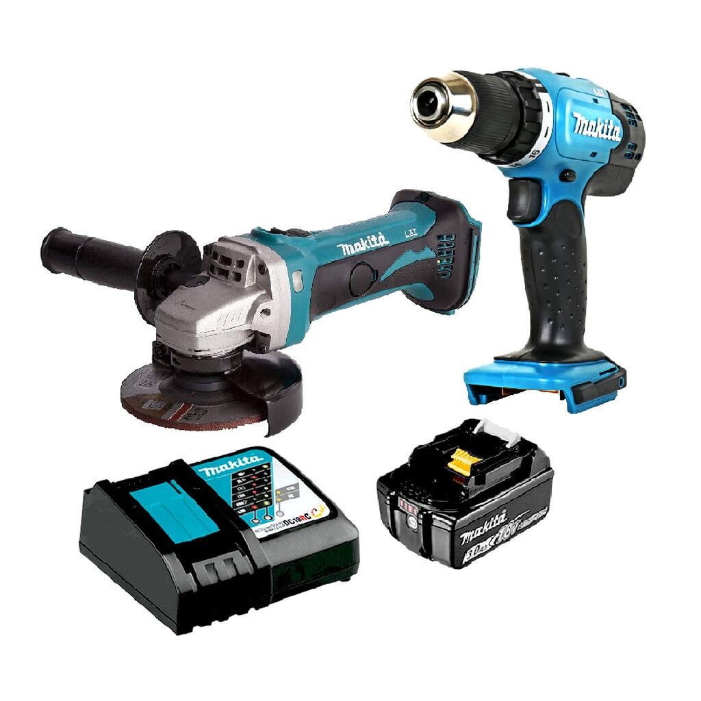 Makita Aku set aku bušilica i aku brusilica LXT001