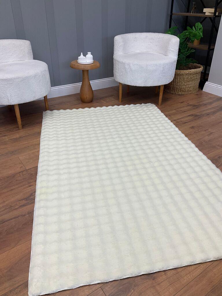 Conceptum Hypnose Tepih Puffy Bubble, 80x150 cm, Bijeli