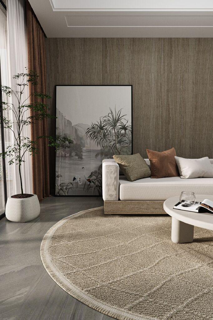 Conceptum Hypnose tepih Newyork 3110, O80 cm, smeđa