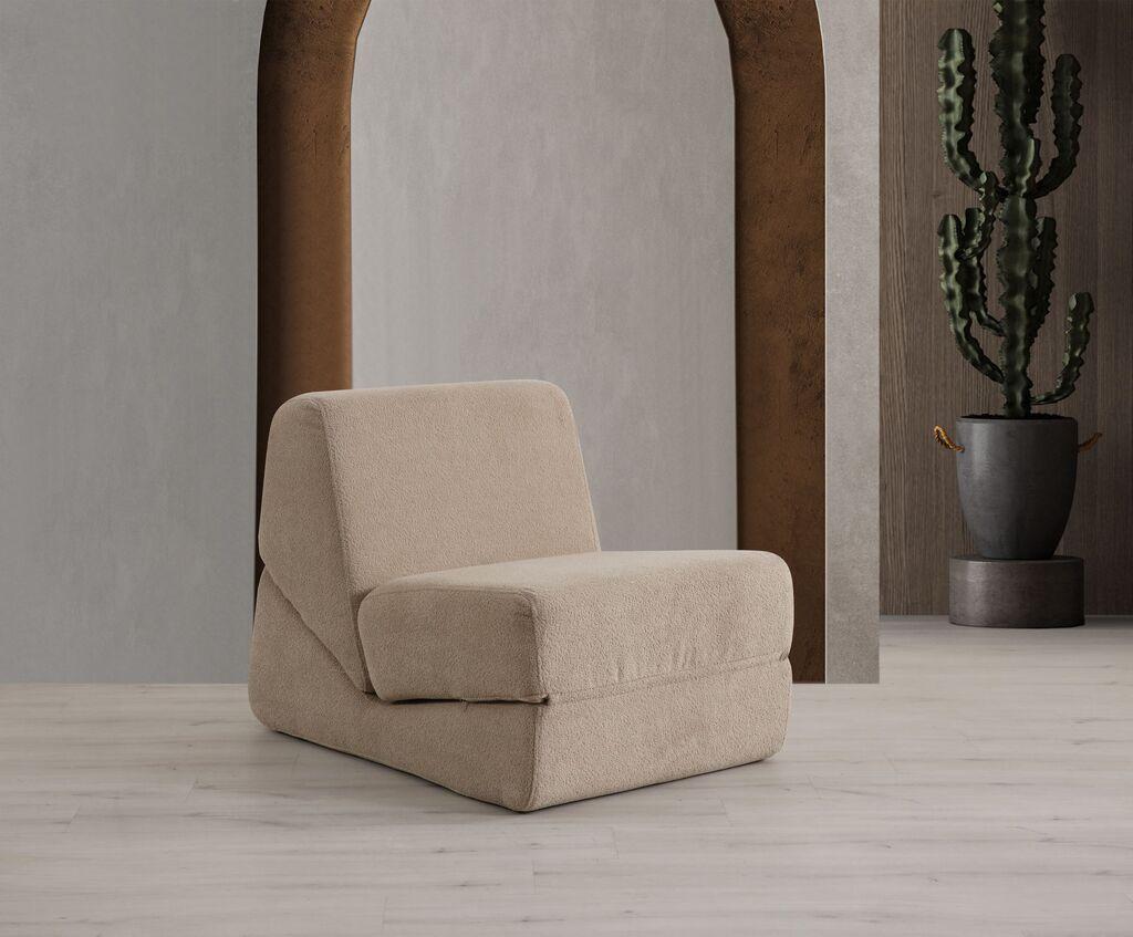 Atelier del Sofa Fotelja na razvlačenje Origami, 100x70x70 cm, Bež