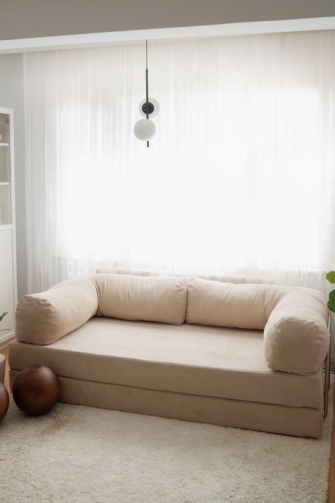 Atelier del Sofa Nook sklopiva sofa, 100x200x70cm, bež