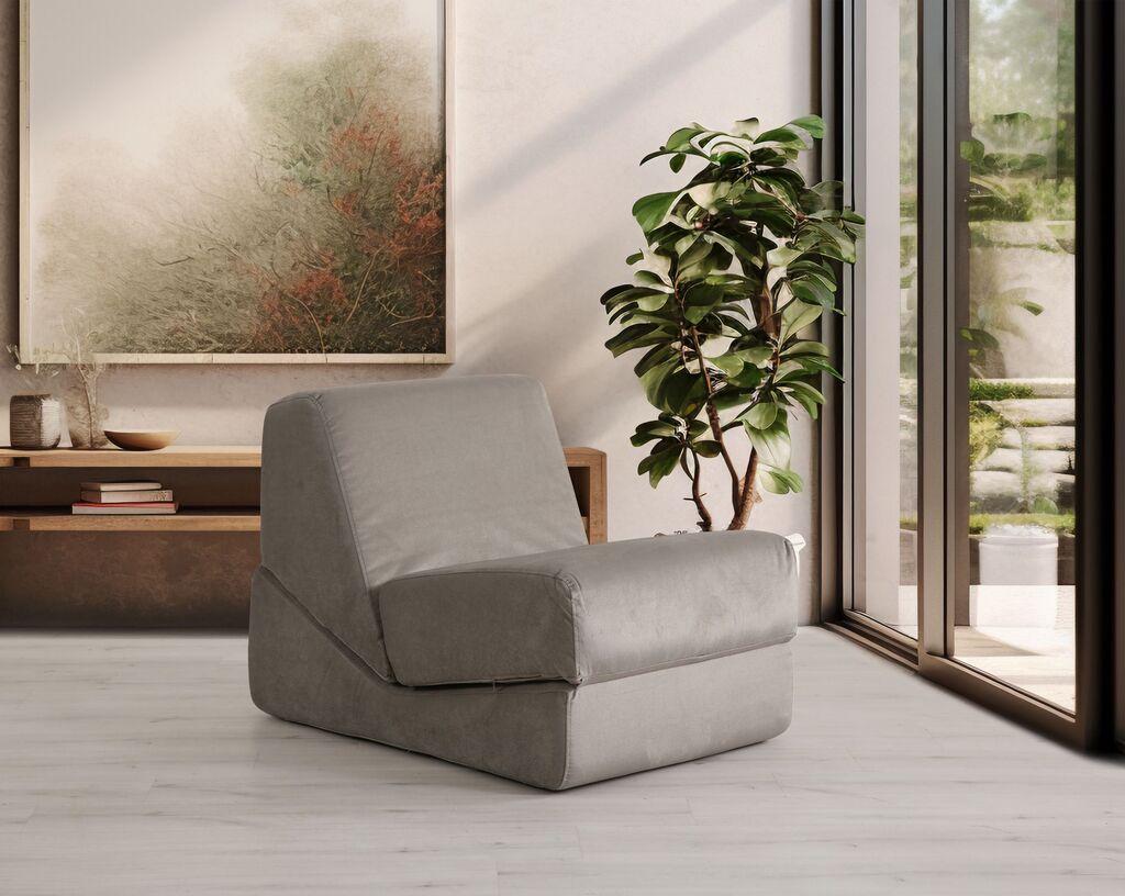 Atelier del Sofa Sklopiva fotelja Origami, 100x70x70cm, Siva