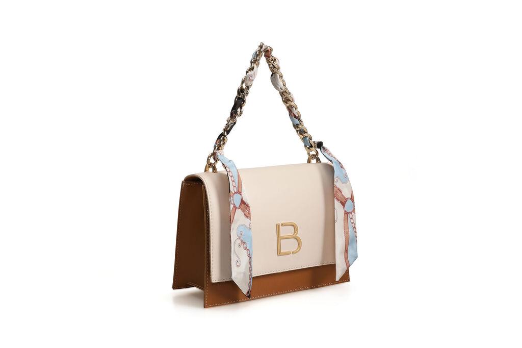 Ženska torba Lucky Bees 918, smeđe-krem boje