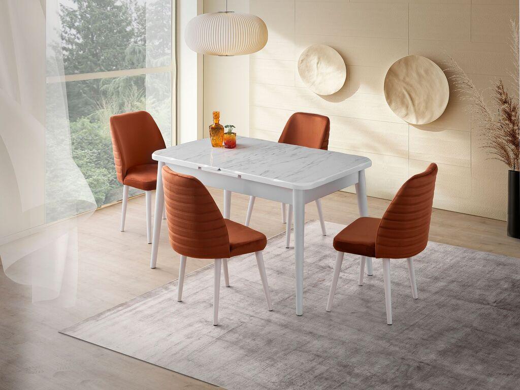 Hanah Home Trpezarijski sto Crea - 2942, 130x75x80 cm, Bijeli