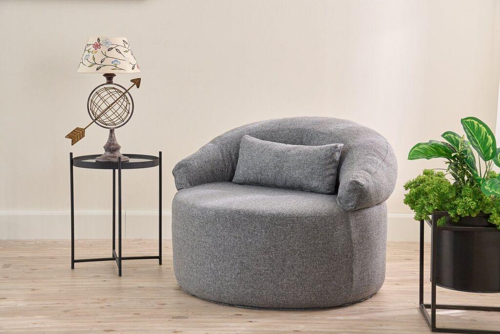 Atelier del Sofa Fotelja Pitta, 100x70x80cm, Siva