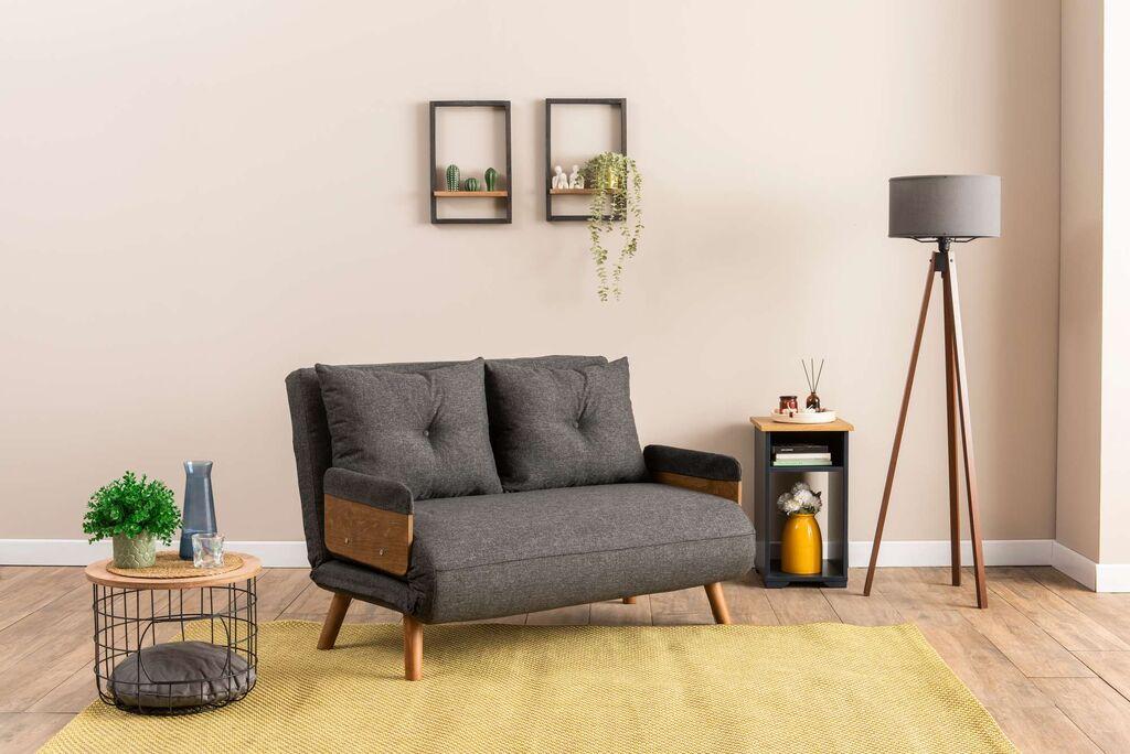 Atelier del Sofa Dvosjed na razvlačenje Cosmo, 190x120x82cm, Antracit