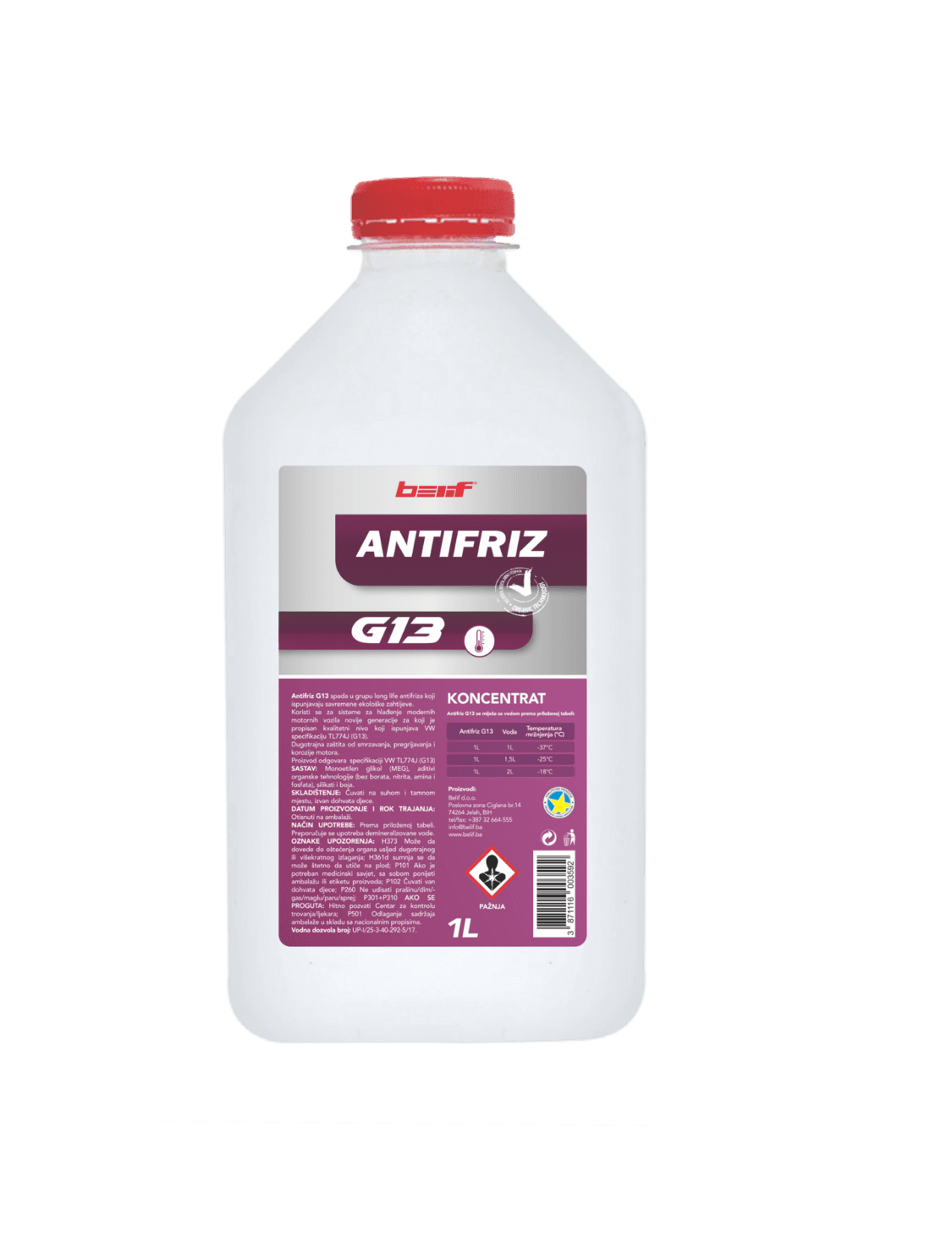 BELIF Antifriz 100 % G13 1L