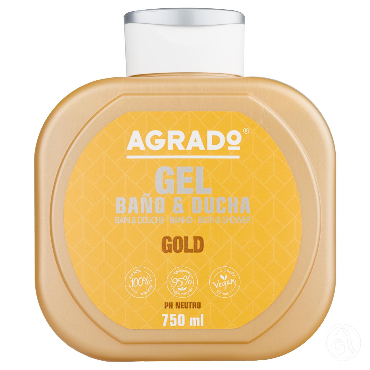 AGRADO Gold Shower & Bath Gel 750ml