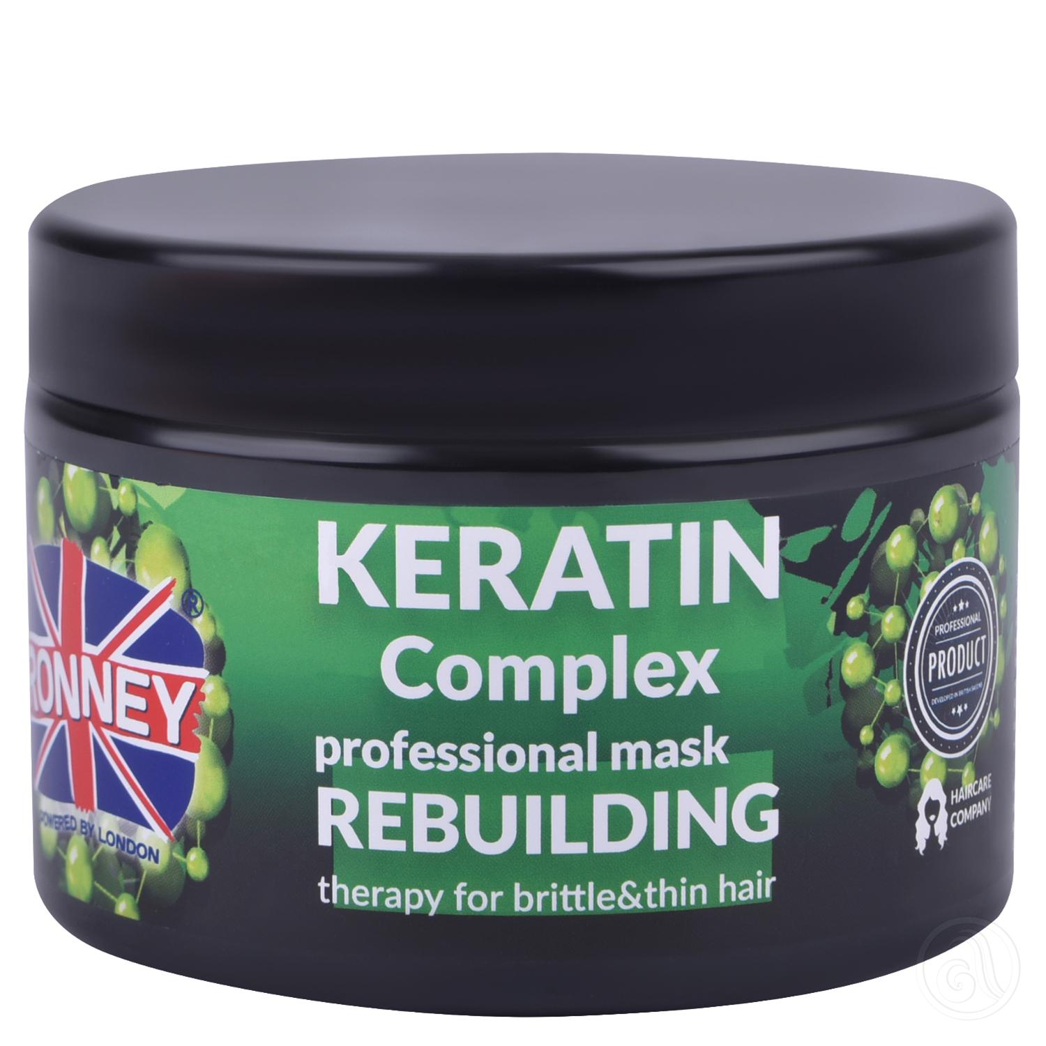 RONNEY Maska za rekonstrukciju tanke i lomljive kose Keratin Complex - 300 ml