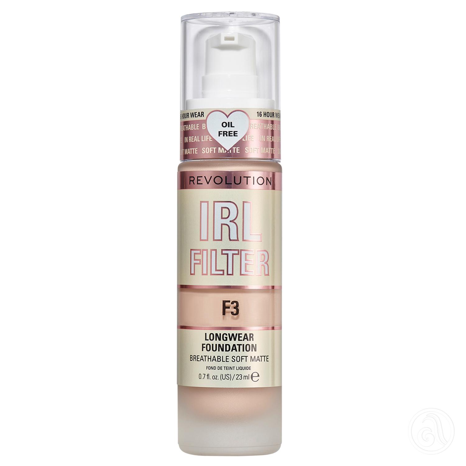 REVOLUTION IRL Filter Longwear Foundation Mat tečni puder 23ml - F3