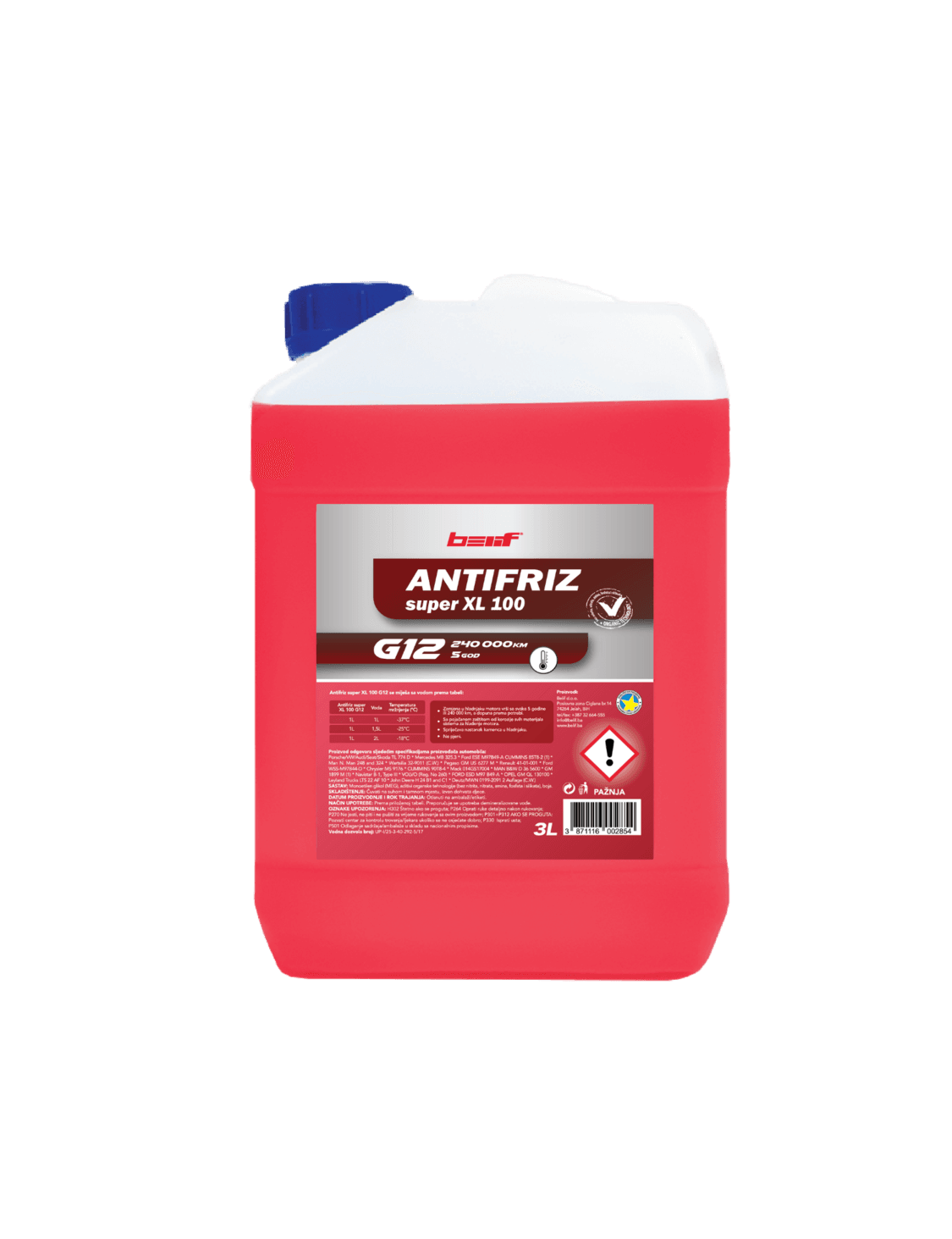 BELIF Antifriz Super 100% XL G12 3L