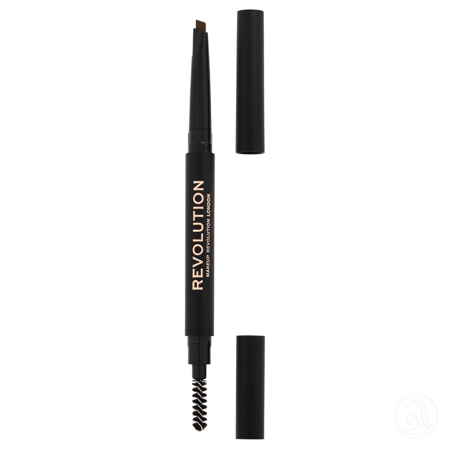 REVOLUTION Olovka za obrve Duo Brow Definer 0.25g - Medium Brown
